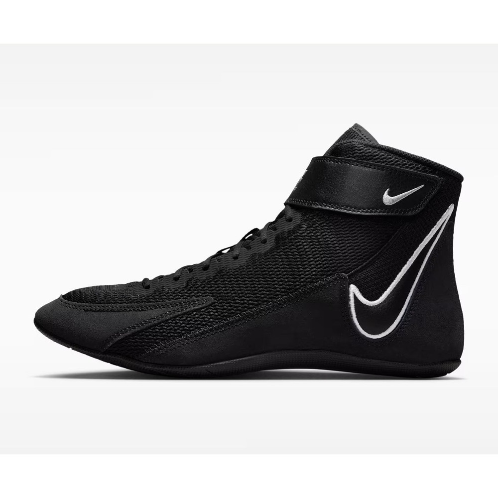 Size 9.5US - Nike Speed sweep 8 Wrestling Shoes boxing , White/Black/Grey